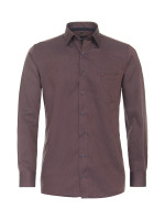 Chemise CasaModa COMFORT FIT STRUCTURE rouge avec col Kent en coupe classique