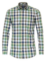 Camicia Redmond REGULAR FIT TWILL verde con Button Down collar in taglio classico