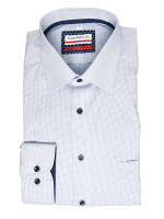 Marvelis Hemd MODERN FIT STRUKTUR hellblau mit New Kent Kragen in moderner Schnittform