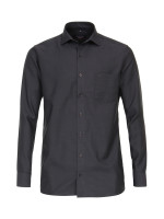 CASAMODA shirt MODERN FIT UNI POPELINE anthracite with Kent collar in modern cut