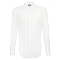 Camisa Seidensticker REGULAR UNI POPELINE blanco con cuello Business Kent Party de corte moderno