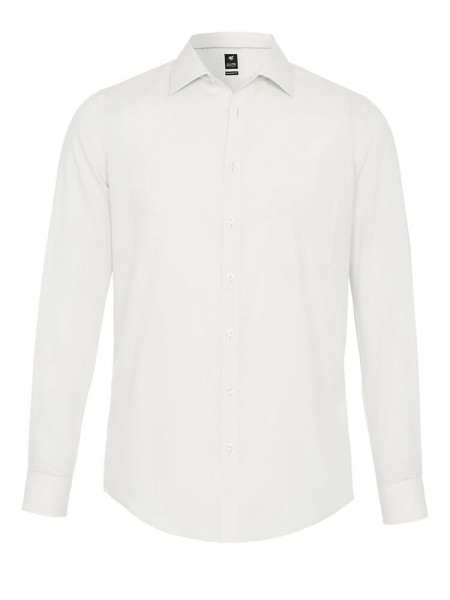 PURE Regular Fit Hemd Hellbeige Kent Popeline - Ansicht 1