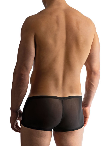 MANSTORE Regular Fit Schwarz Microfaser