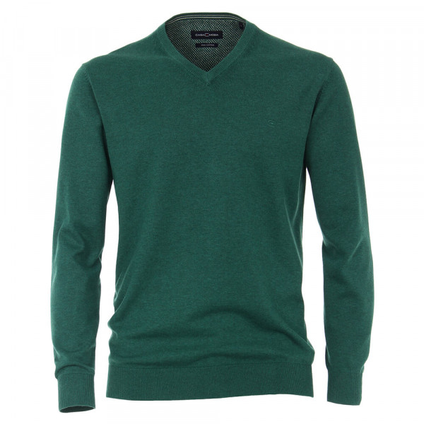 CASAMODA Pullover grün in klassischer Schnittform