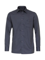 Camisa CASAMODA COMFORT FIT ESTRUCTURA azul oscuro con cuello Kent de corte clásico