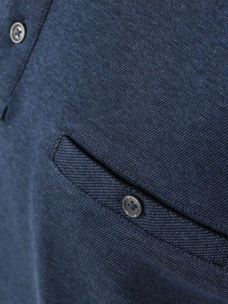 CASAMODA Poloshirt Mittelblau Piqué - Ansicht 2