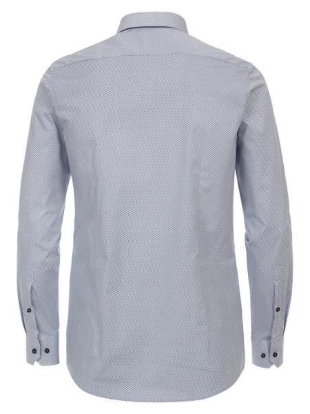 VENTI Slim Fit Hemd Mittelblau Kent Easy Care