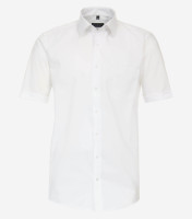 Camisa Redmond COMFORT FIT UNI POPELINE blanco con cuello Kent de corte clásico