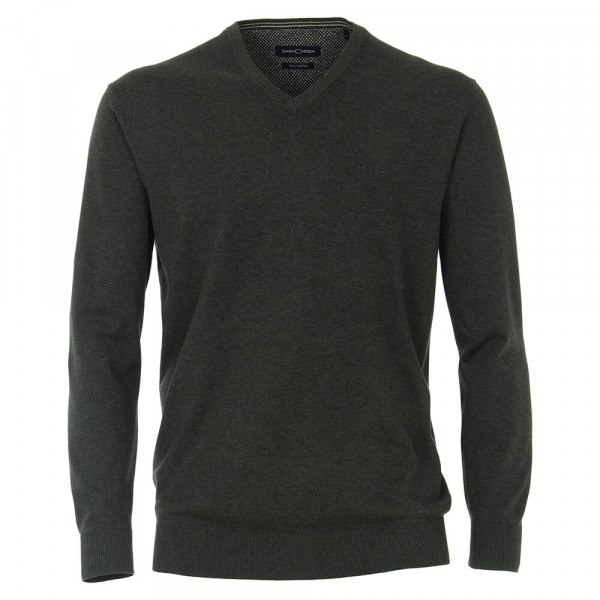 CASAMODA Pullover grün in klassischer Schnittform