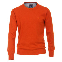 Redmond Pullover orange in klassischer Schnittform