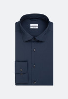 Seidensticker Hemd REGULAR FIT UNI STRETCH dunkelblau mit Kent Kragen in klassischer Schnittform