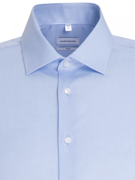 SEIDENSTICKER Slim Fit Hemd Hellblau Business Kent Chambray - Ansicht 2