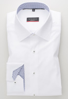 Eterna Hemd MODERN FIT UNI STRETCH weiss mit Modern Kent Kragen in moderner Schnittform