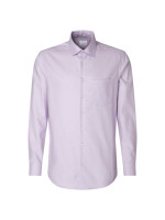 Chemise Seidensticker MODERN TWILL lilas avec col Business Kent en coupe moderne