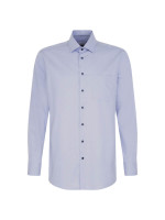 Seidensticker overhemd MODERN STRUCTUUR lichtblauw met Business Kent-kraag in moderne snit