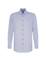 Camicia Seidensticker MODERN STRUTTURA azzurro con Business Kent collar in taglio moderno