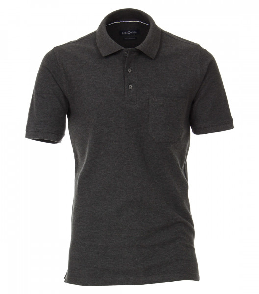 CASAMODA Poloshirt anthrazit in klassischer Schnittform