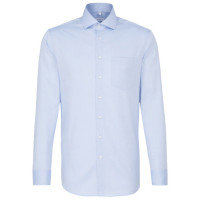 Camicia Seidensticker REGULAR BELLE OXFORD azzurro con Spread Kent collar in taglio moderno