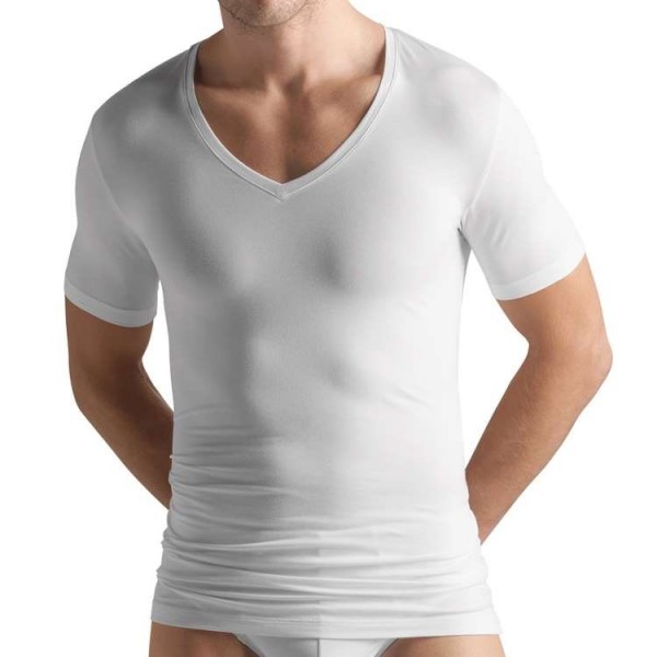 Hanro "COTTON SUPERIOR" weißes T-Shirt