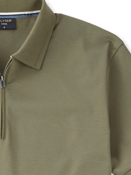 OLYMP Poloshirt Dunkelgrün Jersey