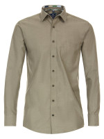 Chemise Redmond REGULAR FIT TWILL beige avec col Button Down en coupe classique