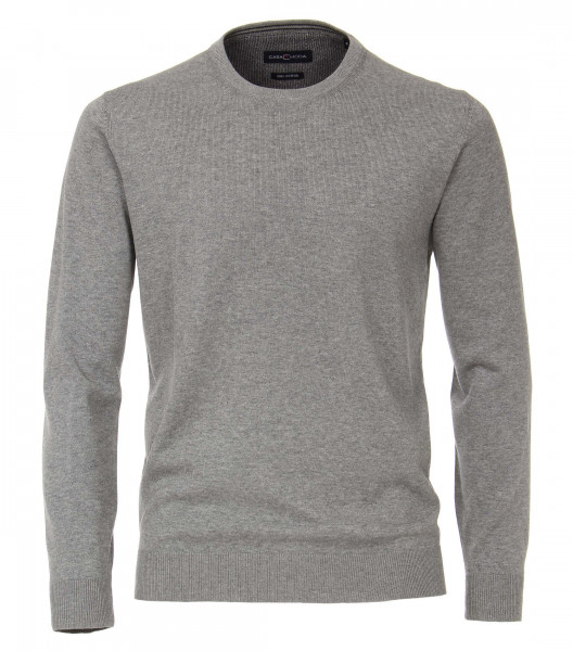 CASAMODA Pullover grau in klassischer Schnittform