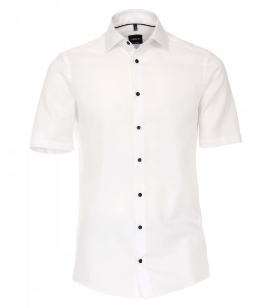 Venti Hemd MODERN FIT STRUKTUR weiss mit Kent Kragen in moderner Schnittform