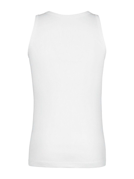 HUBER Regular Fit Weiß Doppelrippenstich