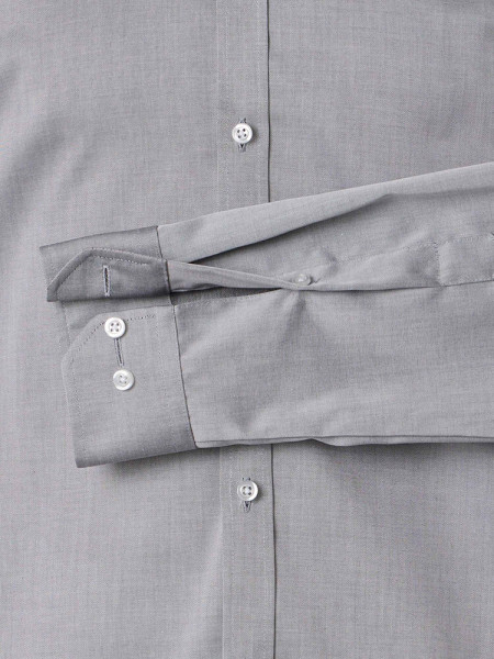 VENTI Slim Fit Hemd Grau Kent Popeline - Ansicht 2