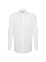 Seidensticker Hemd REGULAR FIT UNI POPELINE beige mit Business Kent Kragen in moderner Schnittform