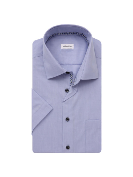 Camisa Seidensticker MODERN ESTRUCTURA azul claro con cuello Business Kent de corte moderno