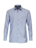 Camisa CASAMODA COMFORT FIT ESTRUCTURA azul claro con cuello Kent de corte clásico