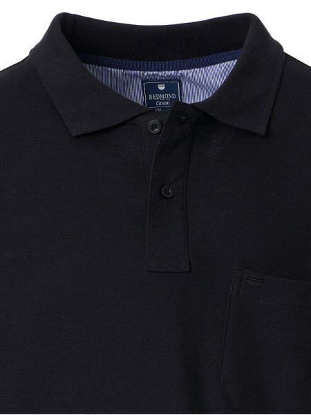 REDMOND Poloshirt Schwarz Piqué - Ansicht 1