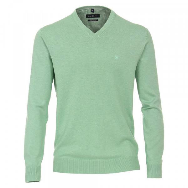 CASAMODA Pullover grün in klassischer Schnittform