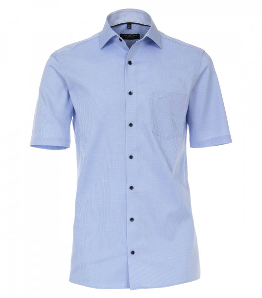 CASAMODA Hemd COMFORT FIT STRUKTUR hellblau mit Kent Kragen in klassischer Schnittform