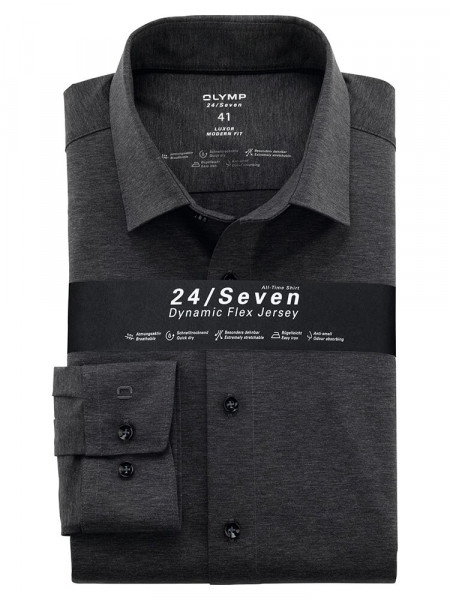 OLYMP Luxor 24/Seven modern fit jersey shirt