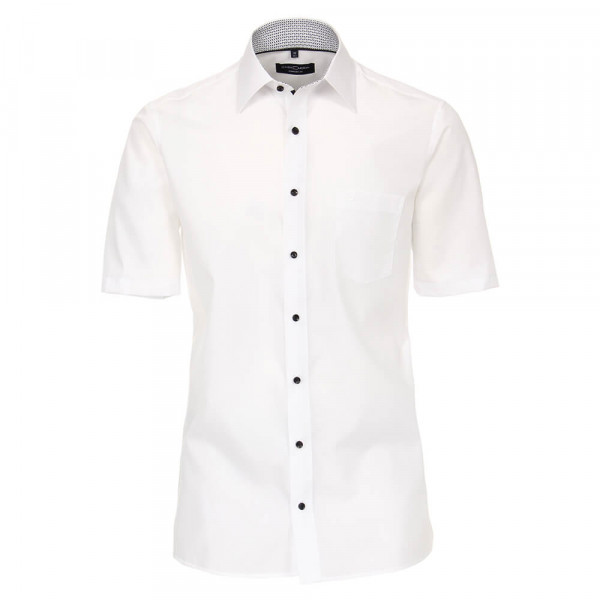 CASAMODA Hemd COMFORT FIT UNI POPELINE weiss mit Kent Kragen in klassischer Schnittform