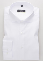 Camisa Eterna SUPER SLIM TWILL blanco con cuello Seccionado de corte súper estrecho