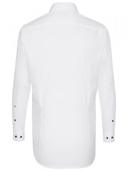 SEIDENSTICKER Slim Fit Hemd Weiß Business Kent Popeline