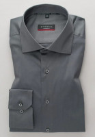 Eterna shirt MODERN FIT UNI STRETCH grey with Classic Kent collar in modern cut