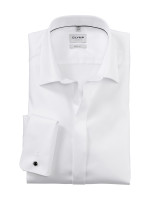 Camicia Olymp BODY FIT UNI POPELINE bianco con New York Kent collar in taglio stretto