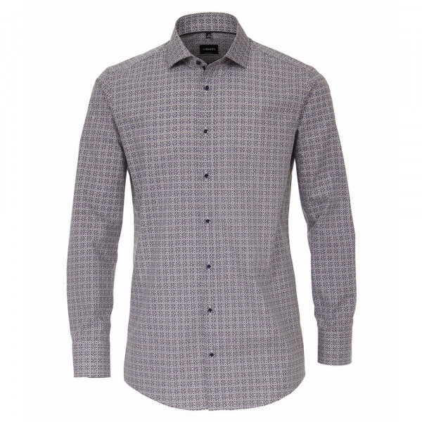 Venti Hemd MODERN FIT PRINT hellblau mit Hai Kragen in moderner Schnittform