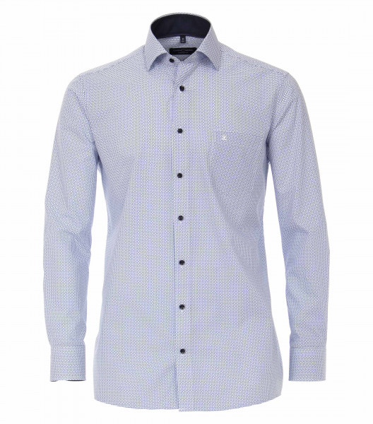 CASAMODA Hemd COMFORT FIT UNI POPELINE hellblau mit Kent Kragen in klassischer Schnittform