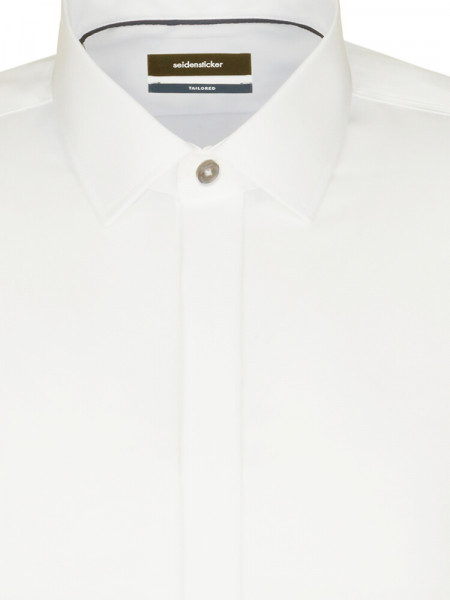 SEIDENSTICKER Tailored Fit Hemd Hellbeige Business Kent Popeline - Ansicht 2