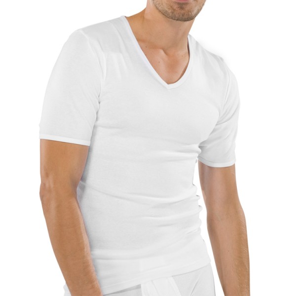 Schiesser &quot;ORIGINAL FEINRIPP&quot; weißes T-Shirt