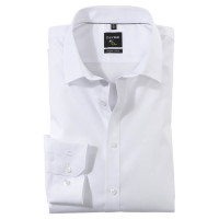 Camicia OLYMP No. Six super slim UNI POPELINE bianco con Urban Kent collar in taglio super stretta