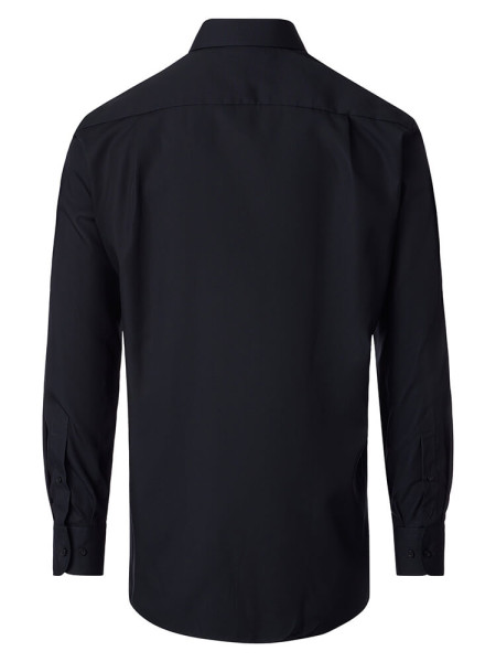 VENTI Regular Fit Hemd Schwarz Kent Twill