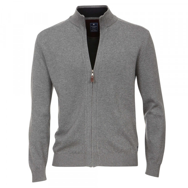 Cardigan Redmond grigio in taglio classico