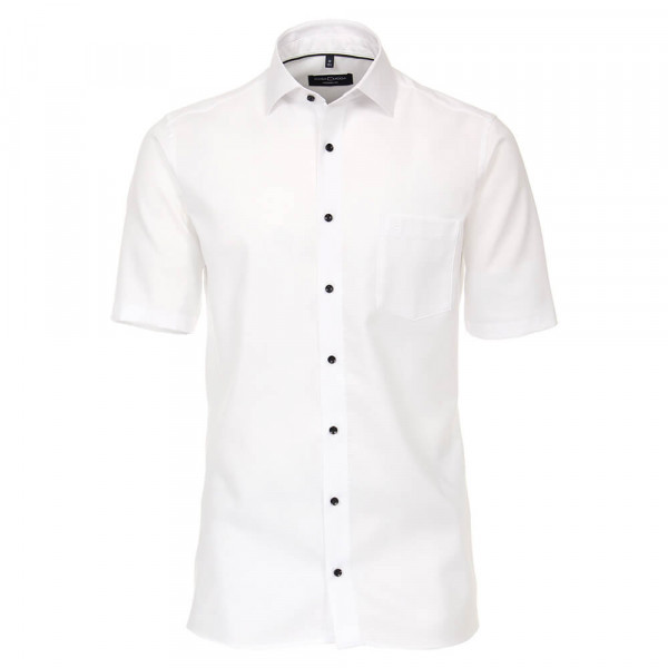 CASAMODA Hemd MODERN FIT STRUKTUR weiss mit Kent Kragen in moderner Schnittform