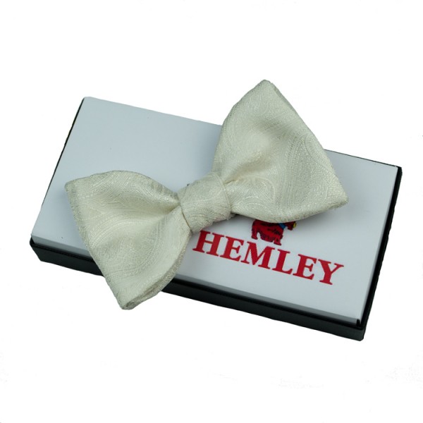 Hemley Fliege creme gemustert